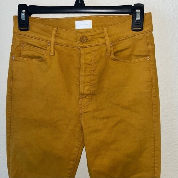 Mother Buckthorn Brown The Stunner Ankle Fray Jeans Size 25 - Picture 2 of 13